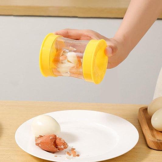 2026 New Hard Boiled Egg Peeler Tool, Handheld Kitchen Gadget for Peeling Eggs & Quail Eggs, Easy Egg Shell Opening Tool (White)