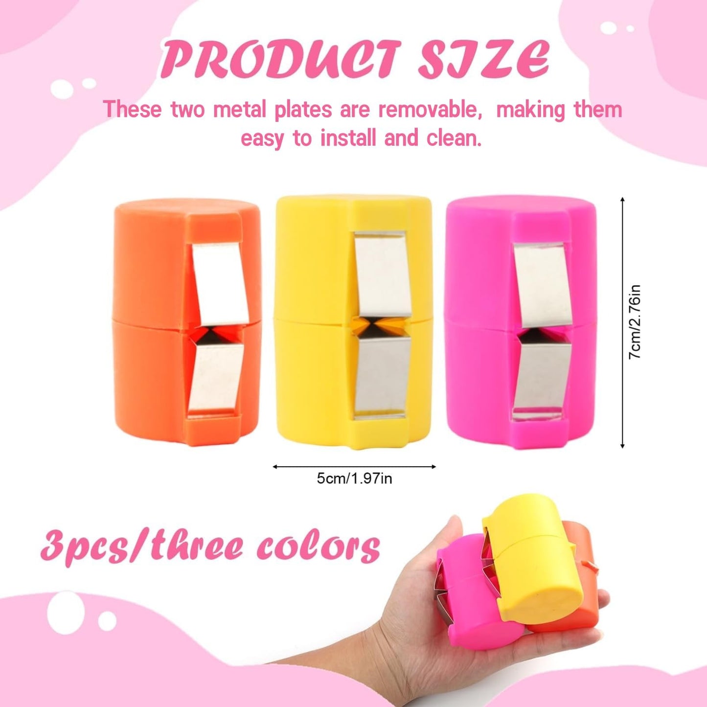 3pcs Egg Shell Opener, Egg Peeler Tool Set,Egg Separator for Raw Eggs, Hard Boiled Egg Peeler,Kitchen Gadgets for Bakers Prep(The metal sheet is removable, making it easy to install and clean)