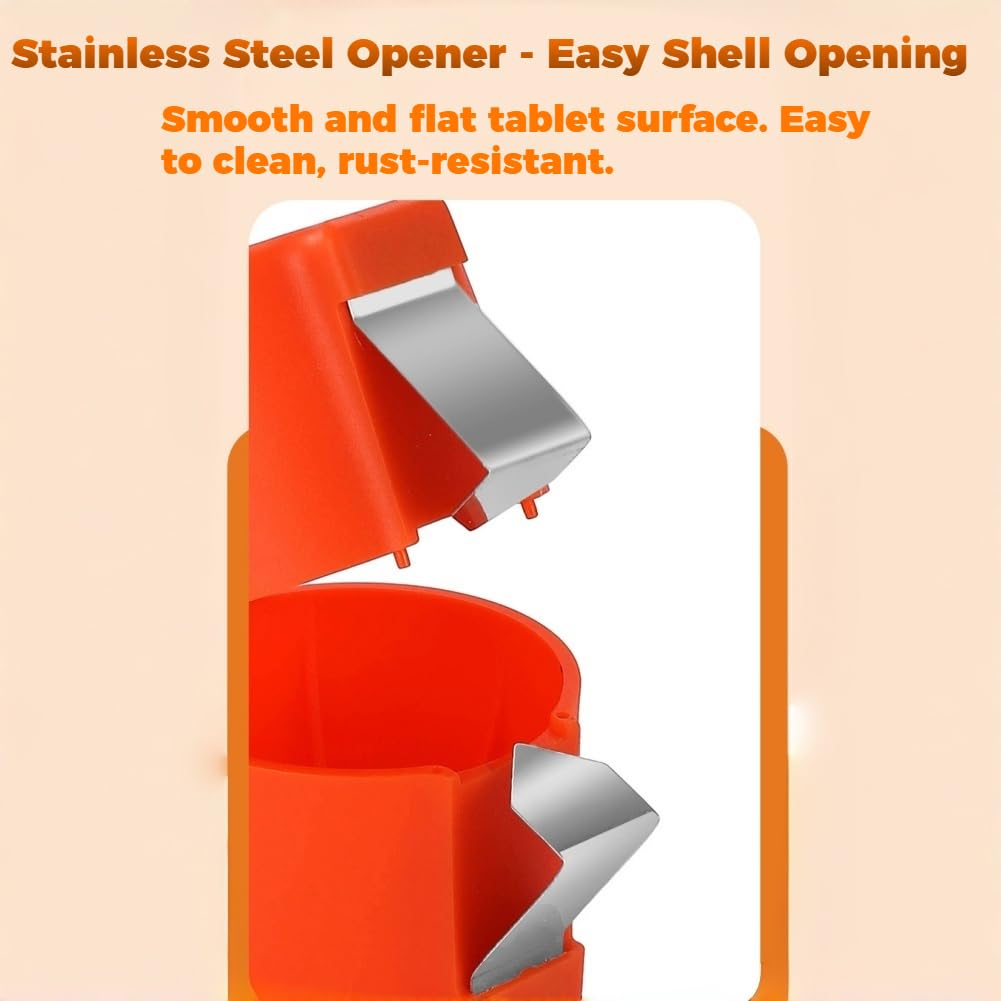 2026 New Stainless Steel Egg Opener, Smart Easy Egg Opener, Eggs Separator Tools for Raw and Hard Boiled Eggs Peeler Shell Remover, Easy Breakfast Tool for Home, Chefs & Restaurants (All 9Pcs)