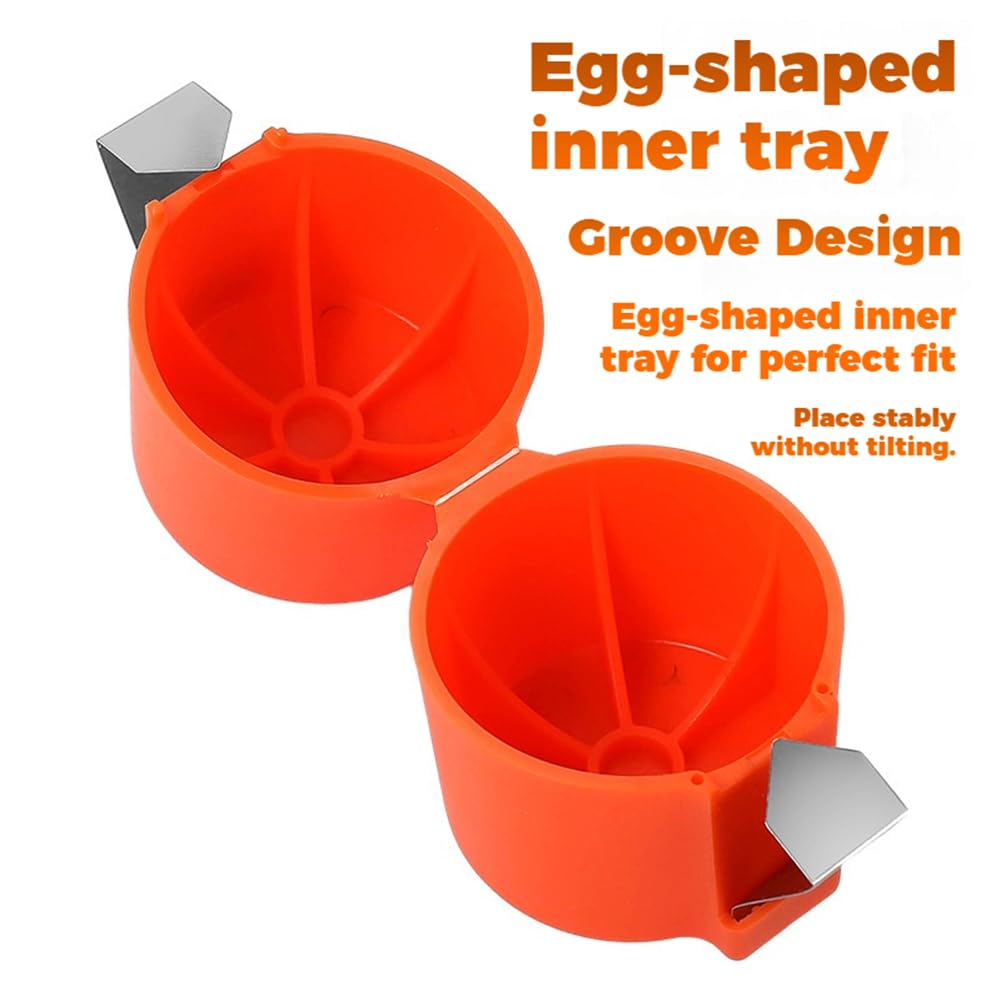 2026 New Stainless Steel Egg Opener, Smart Easy Egg Opener, Eggs Separator Tools for Raw and Hard Boiled Eggs Peeler Shell Remover, Easy Breakfast Tool for Home, Chefs & Restaurants (All 9Pcs)