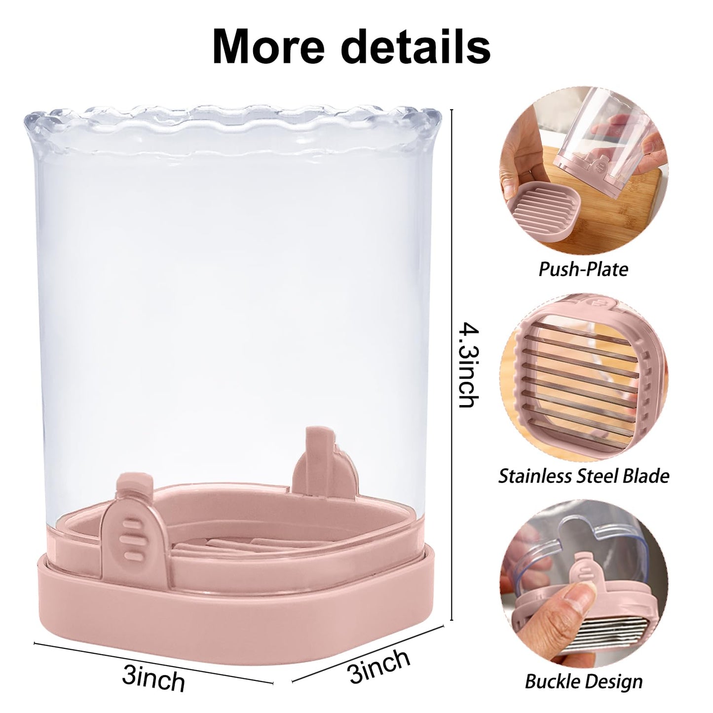 Fruit Slicer Cup: Strawberry Slicer, Strawberries Cutter Cup, Speed Cutter for Banana Grape Egg Kitchen Portable Slicing Tool(Pink)