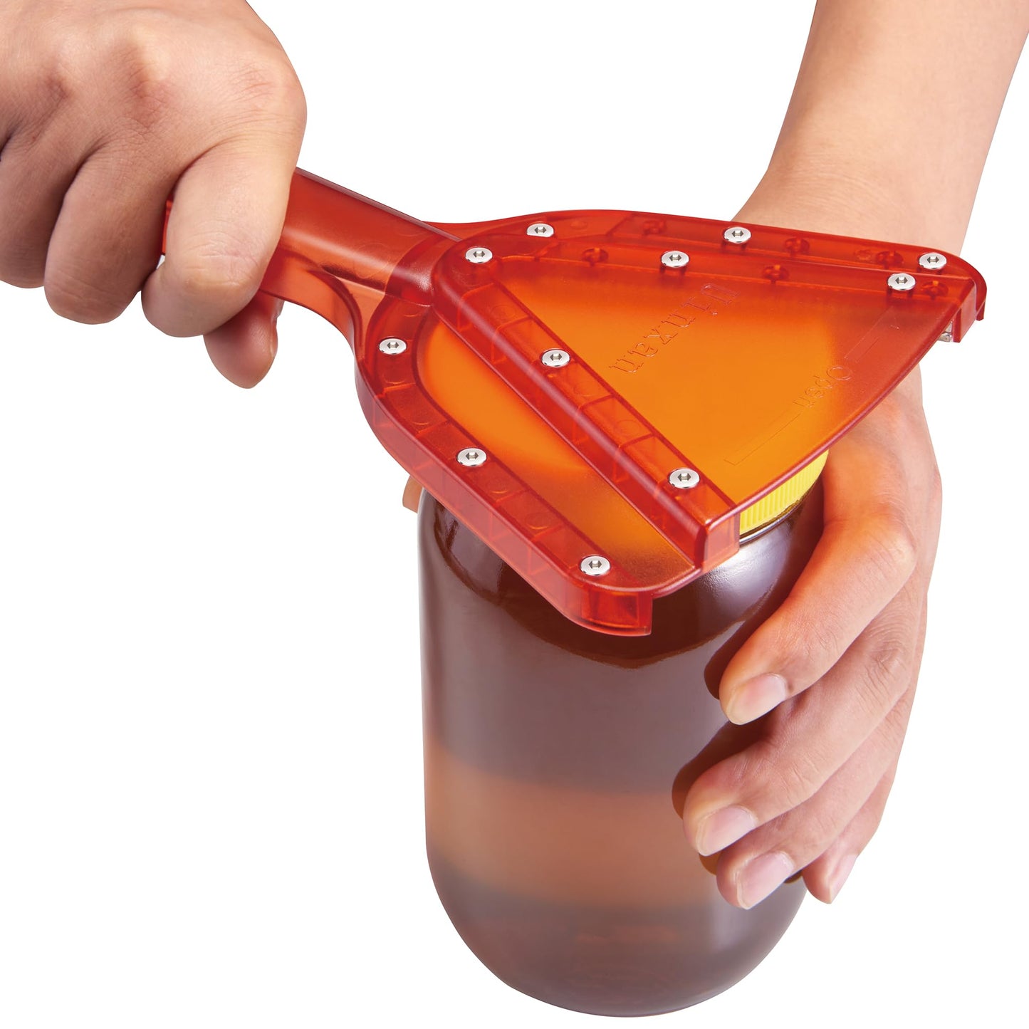 Uinxan Jar Opener for Weak Hand & Seniors with Arthritis,Easy Twist Off Bottle Caps,Patent | Unique Kitchen Gadgets, Christmas Gifts for Elderly/Women/Men (Transparent)