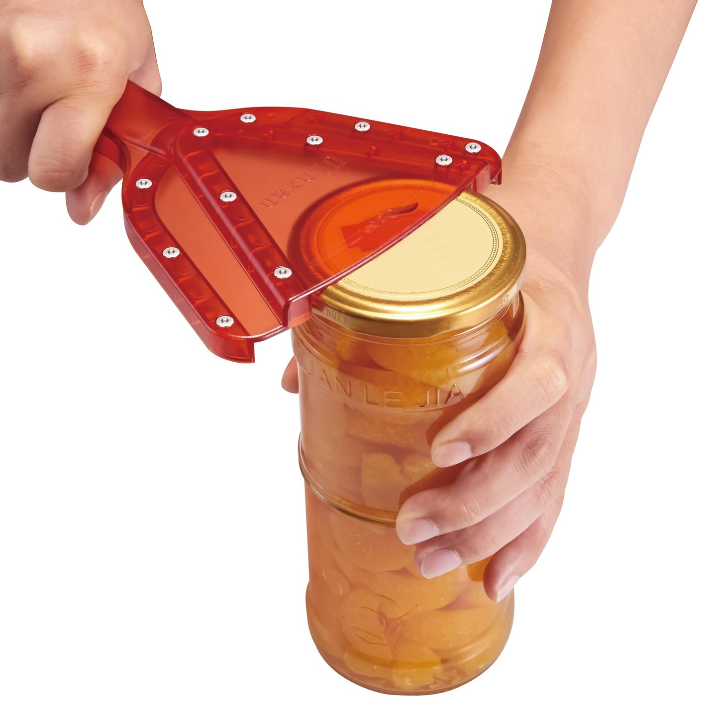 Uinxan Jar Opener for Weak Hand & Seniors with Arthritis,Easy Twist Off Bottle Caps,Patent | Unique Kitchen Gadgets, Christmas Gifts for Elderly/Women/Men (Red)
