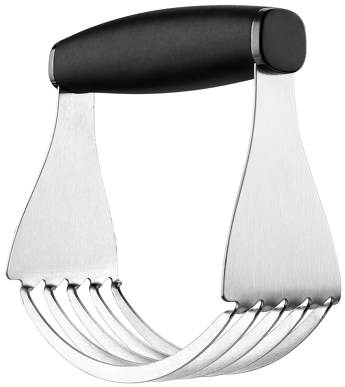 Spring Chef Dough Blender For Baking, Heavy Duty Dough Cutter Tool, Stainless Steel Pastry Cutter Tool with Sharp & Sturdy Blades, Pastry Blender for Easy Mixing, Dishwasher Safe - XL Size - Black