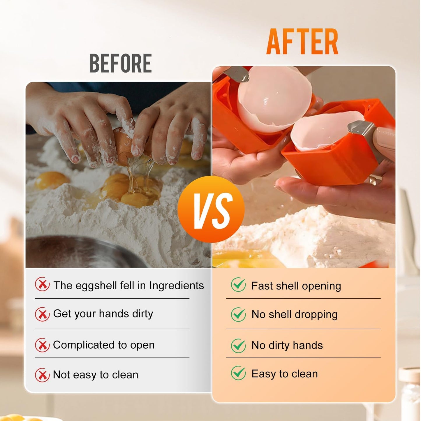 Egg Shell Opener, 2026 Upgrade Multifunctional Handheld Egg Opener for Hard Boiled Eggs, Stainless Steel Eggshell Breaker Egg Shell Cutter Kitchen Gadgets (A-1Pcs)