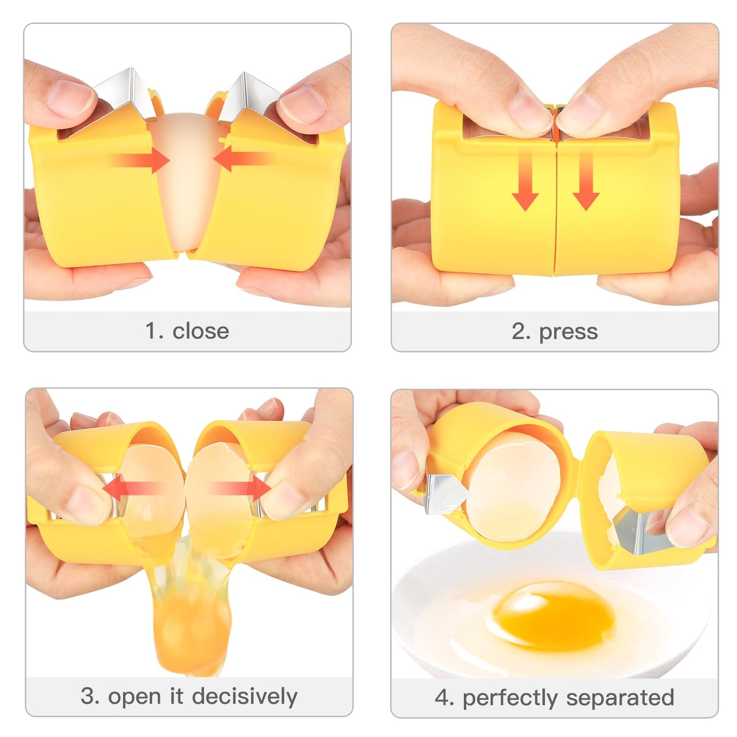 3 Pcs Egg shell opener, Eggshell opener, Egg Clip for Raw Eggs, Egg Peeler，Not for Hard-boiled eggs, Home kitchen Gadgets to Quickly Cut Eggshells