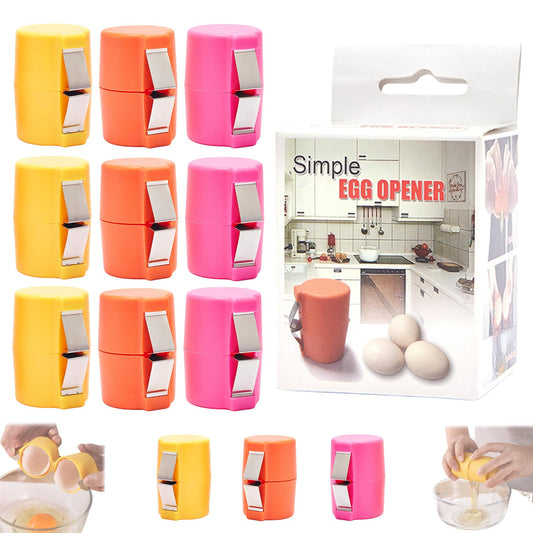 2026 New Stainless Steel Egg Opener, Smart Easy Egg Opener, Eggs Separator Tools for Raw and Hard Boiled Eggs Peeler Shell Remover, Easy Breakfast Tool for Home, Chefs & Restaurants (All 9Pcs)